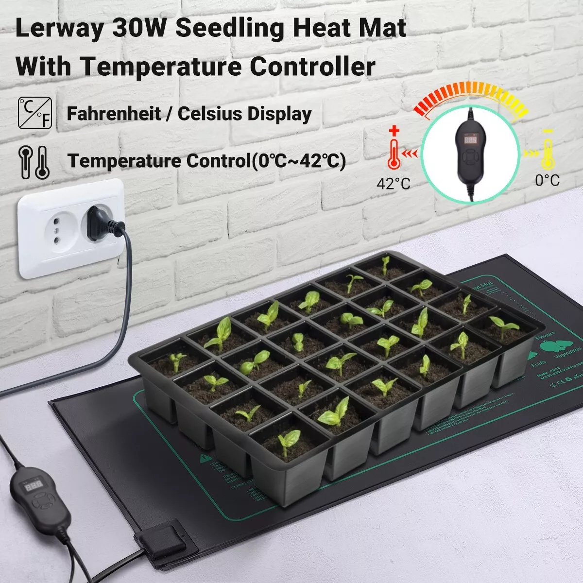 Planted Aquarium Heater - Lerway Bitki Büyüme ısıtma matı Su