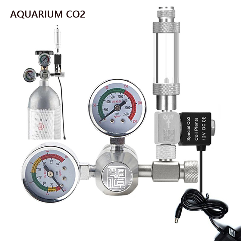 Glass Co2 Drop Checker - AC100-240V Akvaryum CO2 Regülatörü Kabarcık Sayacı