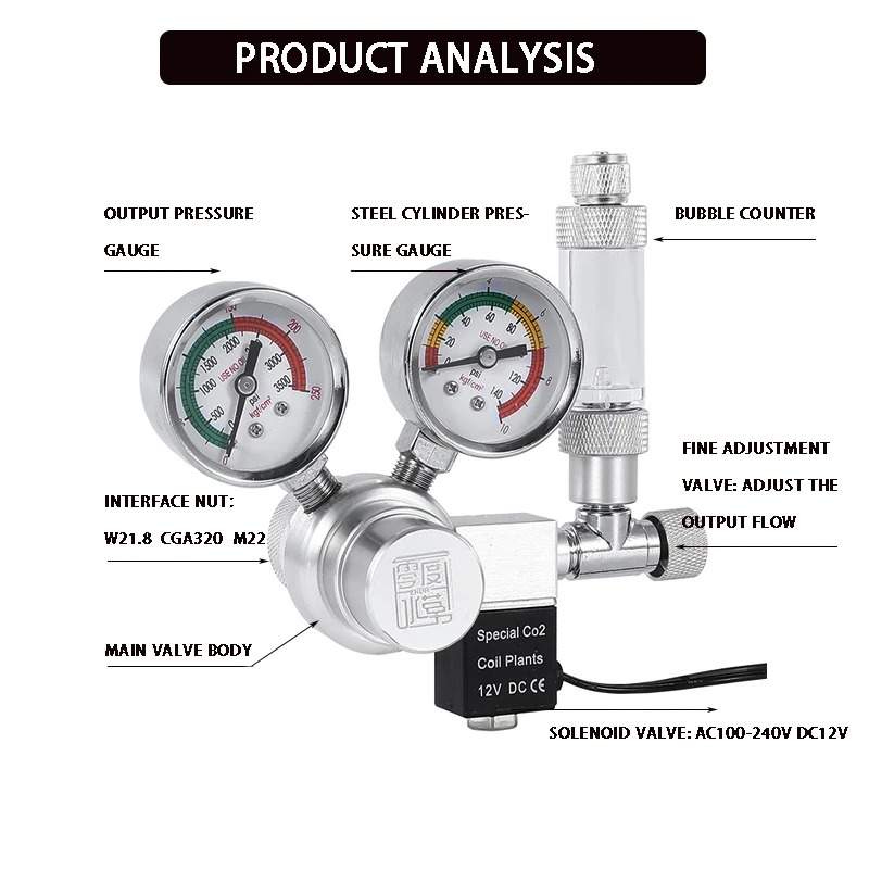Balık Tankı CO2 Basınç Düşürüc - Glass Co2 Drop Checker incelemesi ve fiyatı